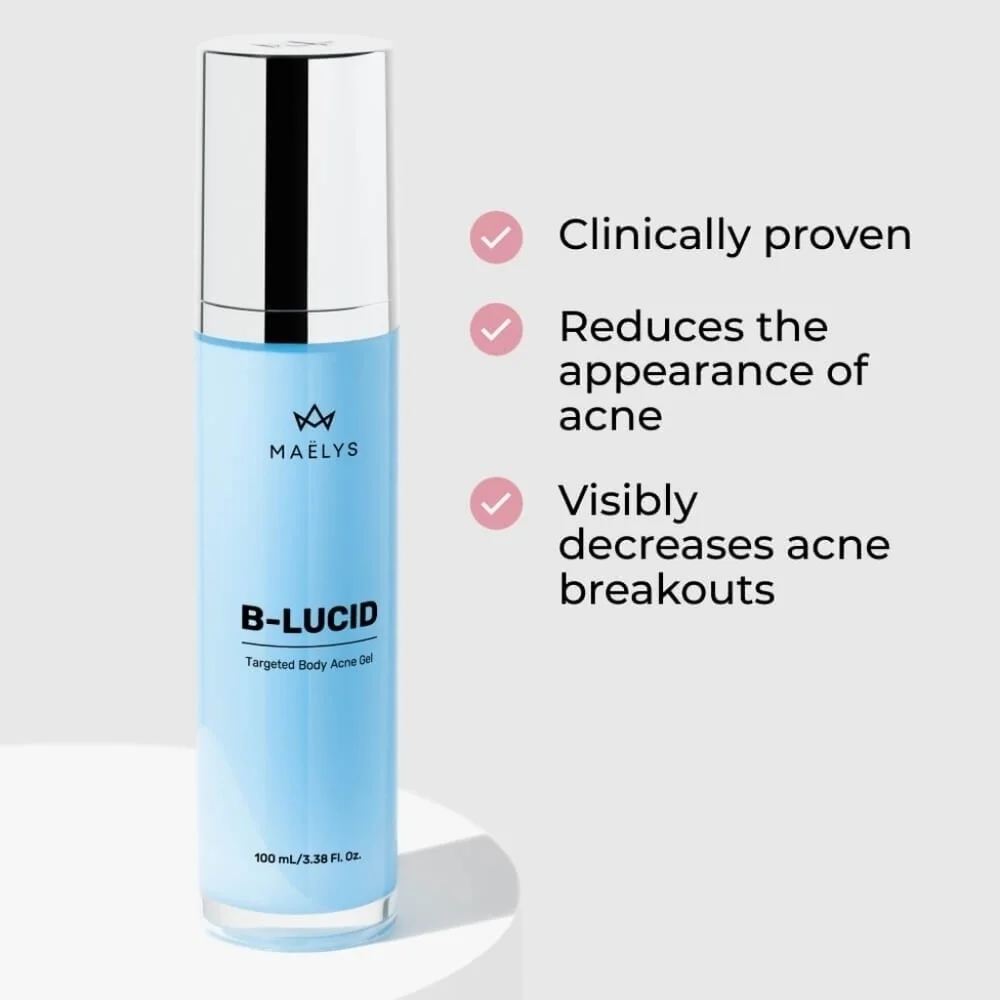 Maelys B-Lucid Targeted Body Acne Gel 100 Ml New